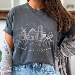 So God Made a Farmer Christian T Shirt So God Made a Farmer Christian T Shirt
