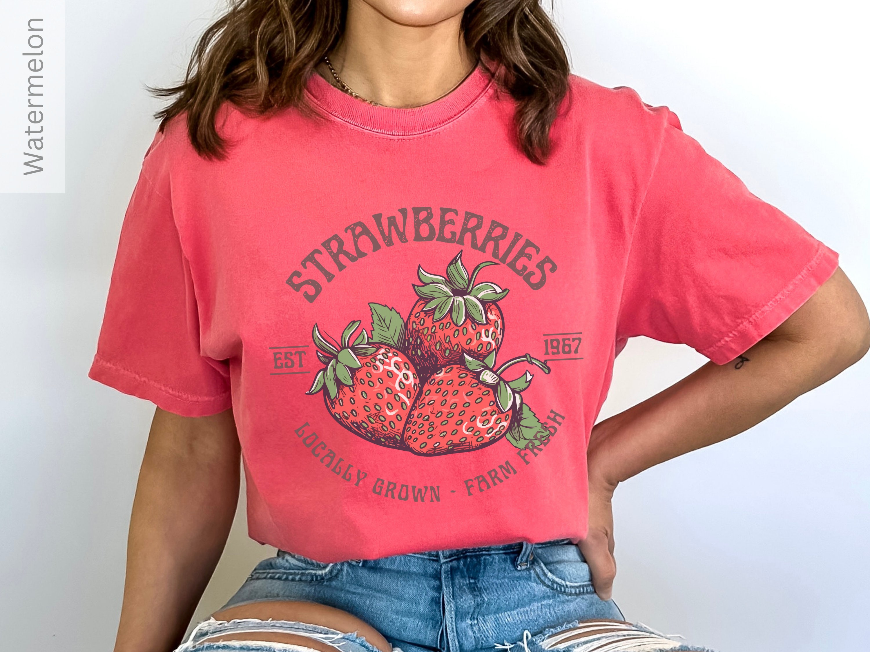 トップス R&D.M.Co- HAND PICKED STRAWBERRY TEE R&D.M.Co- HAND PICKED STRAWBERRY TEE