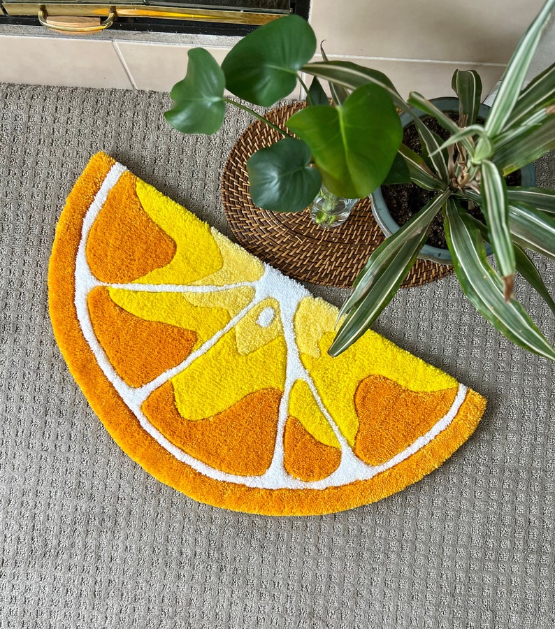 Orange Slice Rug Etsy UK