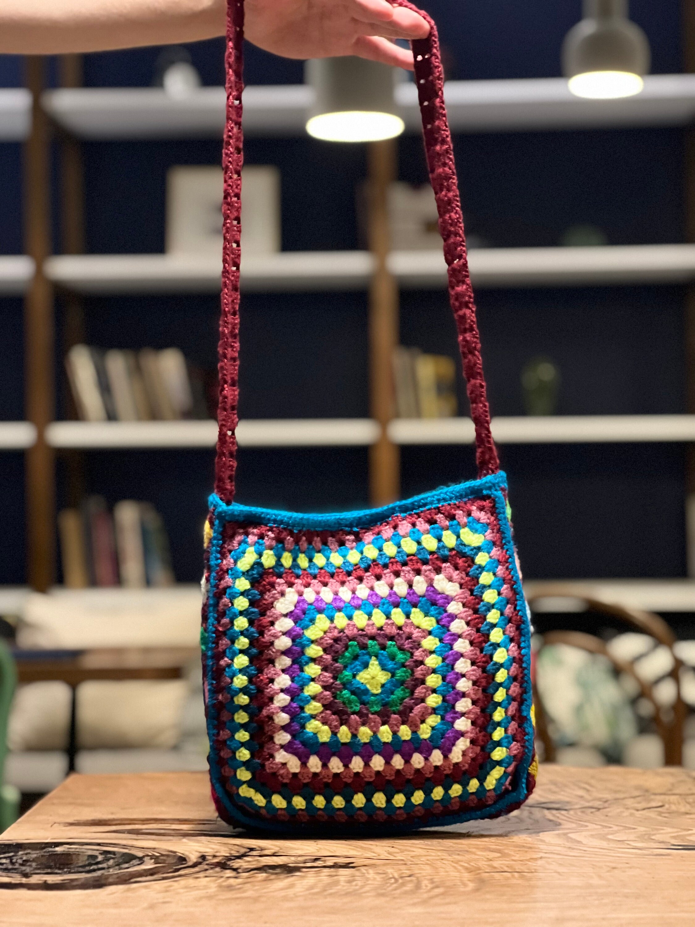 Handmade Boho Crossbody Bag Crochet Cotton Shoulder Bag - Etsy