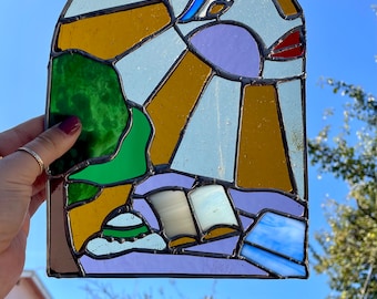 Picnic In the Sun Stained Glass Art