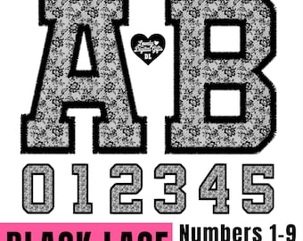 Lettres universitaires en dentelle noire png, alphabet universitaire en dentelle Png, Png universitaire floral en dentelle, motifs dentelle noire, clipart dentelle, chinoiseries girly police Png