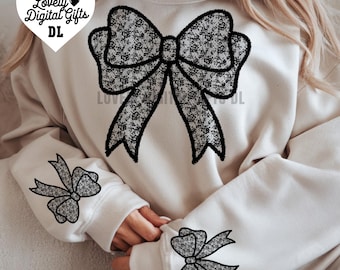 Noeud de dentelle Png, Coquette de dentelle noeud Png, Coquette tendance esthétique, dentelle PNG, Noeud de dentelle PNG, Noeuds de dentelle noire, Pâques printemps, cadeaux de fête des mères