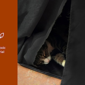 Calming Anti-Anxiety Pet Cave, Cozy Dark Den, Soothing Sleep for Cat Dog, Distraction-Free Space