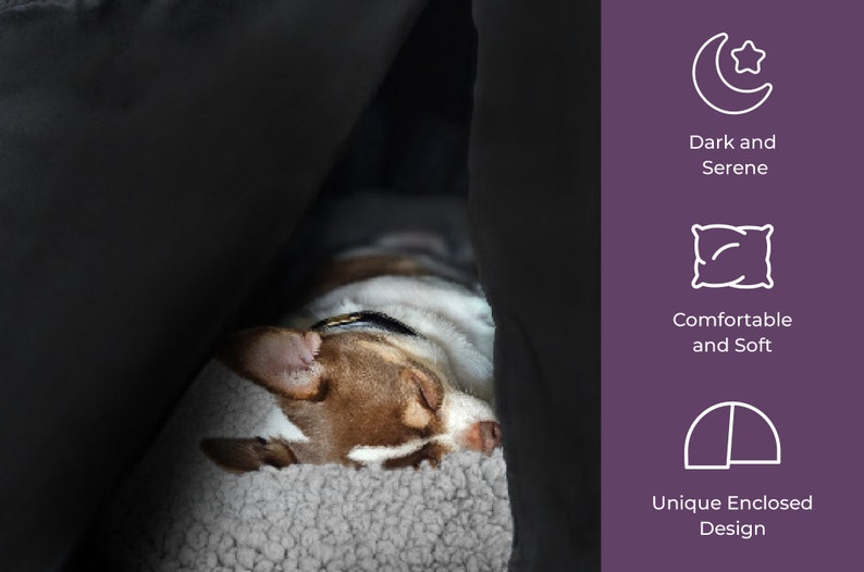 High Quality Dog Bed Cat Bed, Cozy Calming Pet Cave, Anti-Anxiety Den, Tranquil Sleep Space