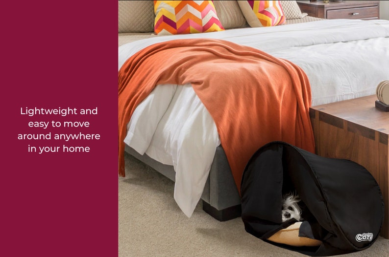 Tranquil Dog House, Cozy Calming Pet Cave, Dark Den for Cat Dog, Anti-Anxiety Sleep Space