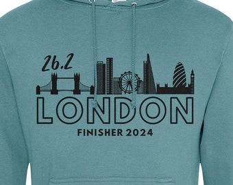 Hoodie 26.2 London Finisher 2024 Marathon Race Day Gift for Runner