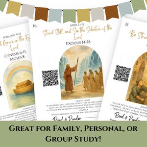 2026 Come Follow Me Old Testament Study Cards, LDS Weekly Scripture Study Printable, Digital Download Scripture Guide image 5