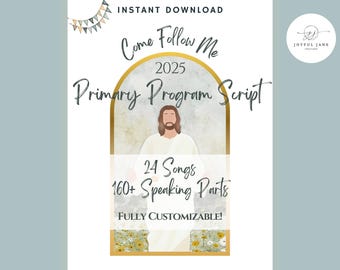 LDS Primary Program script completely customizable 2025 Doctrine & Covenants Primary Sacrament Meeting Presentation Outline Come Follow Me