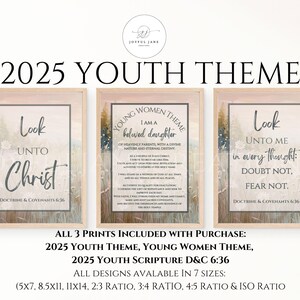 LDS Youth theme 2025 Look unto Christ D&C 6:36, Young Women Theme, LDS Youth Program Young Women, Church of Jesus Christ, Bulletin board