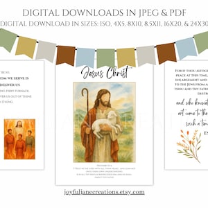 LDS Primary Bulletin Board Kit, Primary President helps, 2026 Primary Come Follow Me, Old Testament Scripture art, Church of Jesus Christ image 12