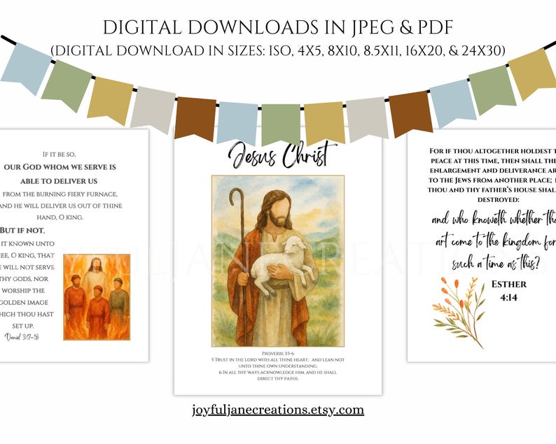 LDS Primary Bulletin Board Kit, Primary President helps, 2026 Primary Come Follow Me, Old Testament Scripture art, Church of Jesus Christ image 12