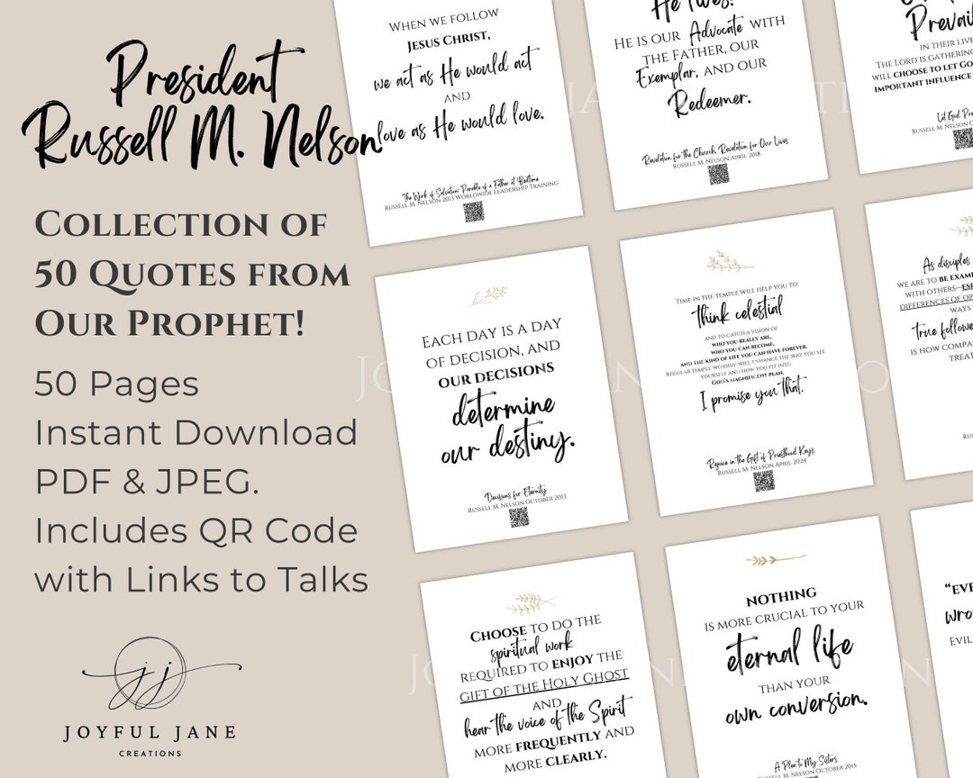 President Russell M Nelson Quotes, Think Celestial, Church of Jesus ...