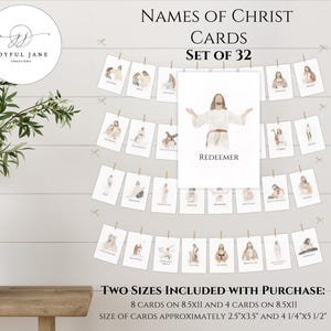 Nomi di Cristo Avvento Conto alla rovescia Pasqua, Educazione Cristiana Nomi di Cristo Stampabili, Schede di Devozione Scritture Avvento incentrate su Cristo Studio