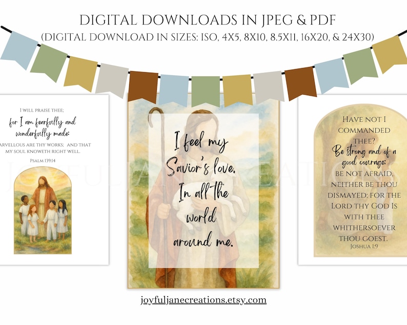 LDS Primary Bulletin Board Kit, Primary President helps, 2026 Primary Come Follow Me, Old Testament Scripture art, Church of Jesus Christ image 10