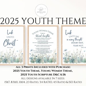 LDS Youth theme 2025 Look unto Christ D&C 6:36, Young Women Theme, LDS Youth Program Young Women, Church of Jesus Christ, Bulletin board