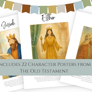 LDS Primary Bulletin Board Kit, Primary President helps, 2026 Primary Come Follow Me, Old Testament Scripture art, Church of Jesus Christ image 6