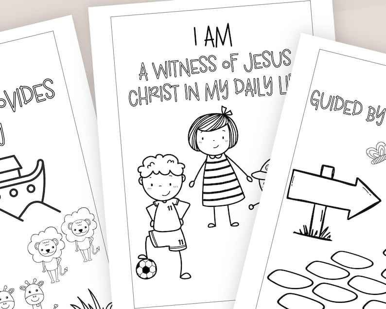 LDS Primary Coloring Pages Printable Instant Download, Child of God ...