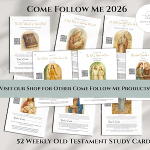 LDS Primary Bulletin Board Kit, Primary President helps, 2026 Primary Come Follow Me, Old Testament Scripture art, Church of Jesus Christ image 16