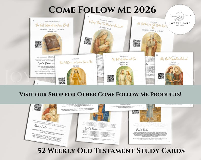 LDS Primary Bulletin Board Kit, Primary President helps, 2026 Primary Come Follow Me, Old Testament Scripture art, Church of Jesus Christ image 16