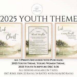LDS Youth theme 2025 Look unto Christ D&C 6:36, Young Women Theme, LDS Youth Program Young Women, Church of Jesus Christ, Bulletin board
