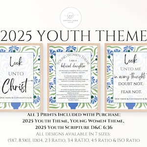 LDS Youth theme 2025 Look unto Christ D&C 6:36, Young Women Theme, LDS Youth Program Young Women, Church of Jesus Christ, Bulletin board