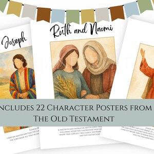 LDS Primary Bulletin Board Kit, Primary President helps, 2026 Primary Come Follow Me, Old Testament Scripture art, Church of Jesus Christ image 5
