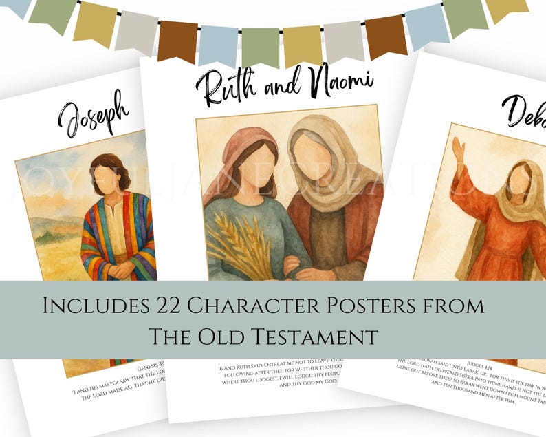 LDS Primary Bulletin Board Kit, Primary President helps, 2026 Primary Come Follow Me, Old Testament Scripture art, Church of Jesus Christ image 5