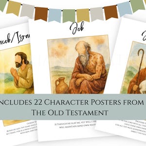 LDS Primary Bulletin Board Kit, Primary President helps, 2026 Primary Come Follow Me, Old Testament Scripture art, Church of Jesus Christ image 9