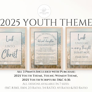 LDS Youth theme 2025 Look unto Christ D&C 6:36, Young Women Theme, LDS Youth Program Young Women, Church of Jesus Christ, Bulletin board