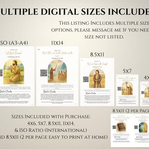 2026 Come Follow Me Old Testament Study Cards, LDS Weekly Scripture Study Printable, Digital Download Scripture Guide image 4