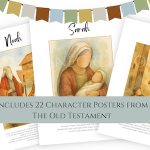 LDS Primary Bulletin Board Kit, Primary President helps, 2026 Primary Come Follow Me, Old Testament Scripture art, Church of Jesus Christ image 8