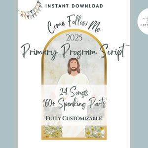 2025 Lds Primary Program Outline - Etsy