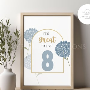 LDS Primary It&#39;s Great to be 8 digital artwork for Primary program or Primary gift for children & youth, Baptism Preview decoration or gift