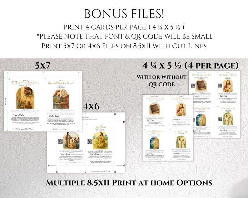 2026 Come Follow Me Old Testament Study Cards, LDS Weekly Scripture Study Printable, Digital Download Scripture Guide image 9