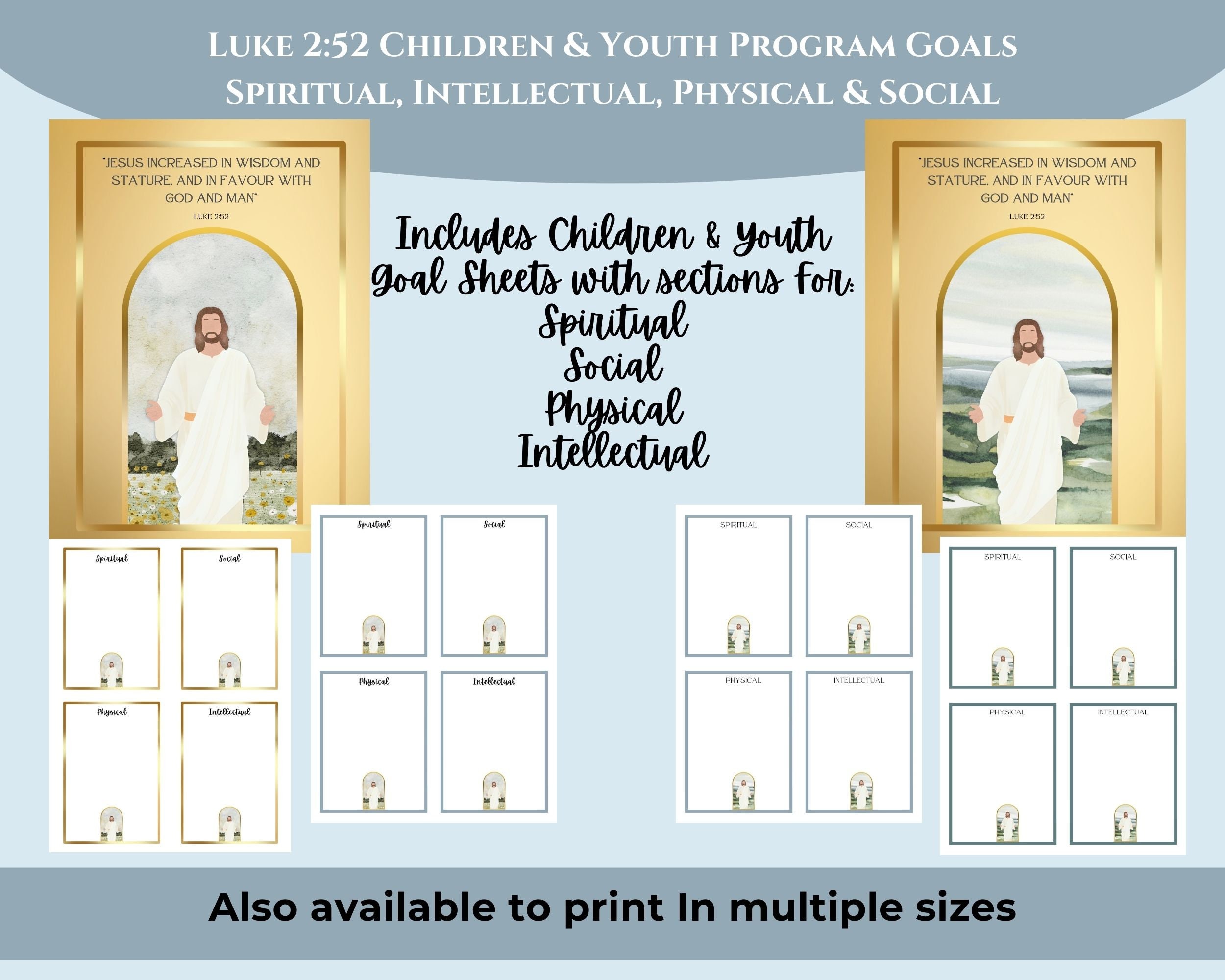 Bible Art Luke 2:52 Jesus Christ, LDS Children & Youth Program ...