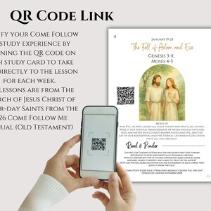 2026 Come Follow Me Old Testament Study Cards, LDS Weekly Scripture Study Printable, Digital Download Scripture Guide image 10