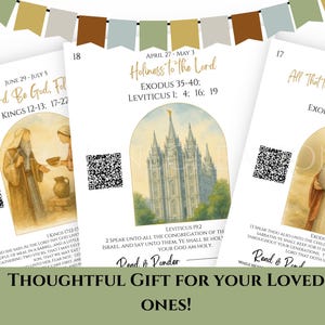 2026 Come Follow Me Old Testament Study Cards, LDS Weekly Scripture Study Printable, Digital Download Scripture Guide image 7