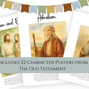 LDS Primary Bulletin Board Kit, Primary President helps, 2026 Primary Come Follow Me, Old Testament Scripture art, Church of Jesus Christ image 4