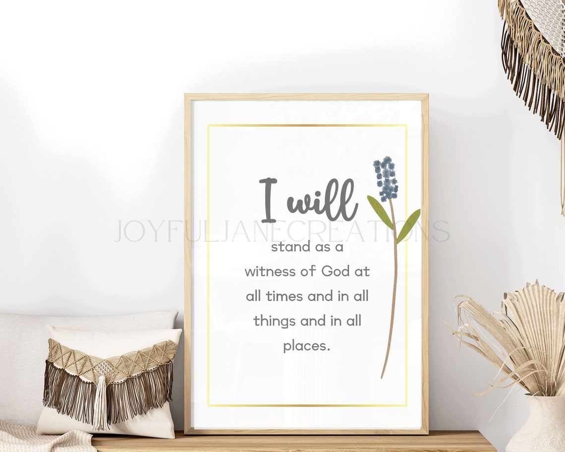 LDS Young Women Theme Printable Cards for Affirmation of Young Women ...
