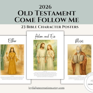LDS Primary Bulletin Board, Primary President helps, 2026 Primary Come Follow Me, Old Testament Scripture Posters, Church of Jesus Christ