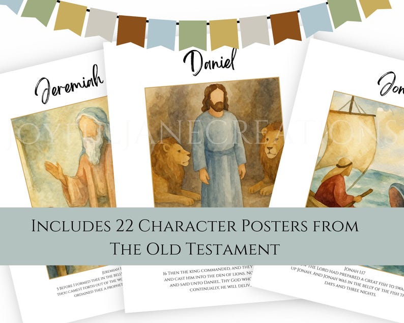 LDS Primary Bulletin Board Kit, Primary President helps, 2026 Primary Come Follow Me, Old Testament Scripture art, Church of Jesus Christ image 7
