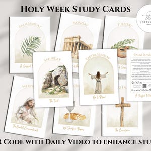 LDS Karwoche Studienkarten, Ostergeschichte Printables, Karwoche Countdown, Karwoche druckbar, Karwoche Geschichte Karte, Ostergeschichte Karte Advent