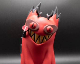 Alastor Cat Hazbin Hotel/Resin/Handbemalt/Fanmade/ Bitte lesen Sie die Beschreibung sorgfältig durch