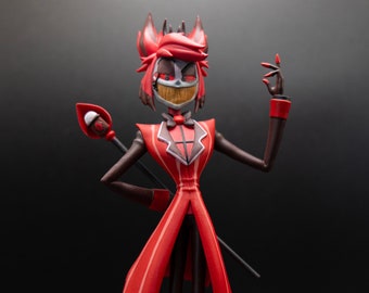 Alastor aus der Hazbin-Hotelserie/Resinfigur/Handbemalt/Fanmade