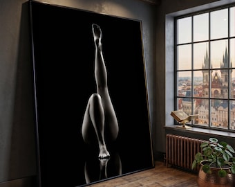 Sensuous Allure Art Canvas, Abstract Wall Decor, Contemporary Art, Modern Canvas Print