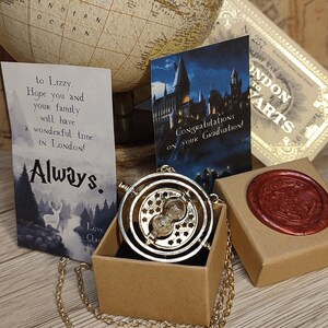 Time turner cheap necklace etsy