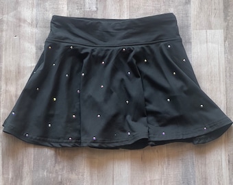 Rhinestone skirt with shorts