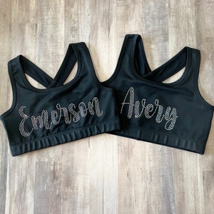 It's Me Hi, I'm the Dancer, Performance Longline Sports Bra for Girls,  Dancer Gift , Dancewear, Girls Dancewear, Dance Gift , Dance Leotard, 