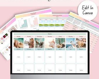 2026 Social Media Content Planner | Minimalist Brand Strategy (Digital Download)